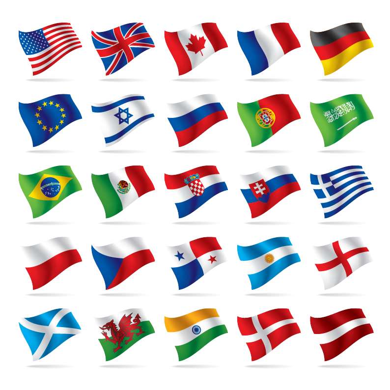 free vector World National Flag Vectors